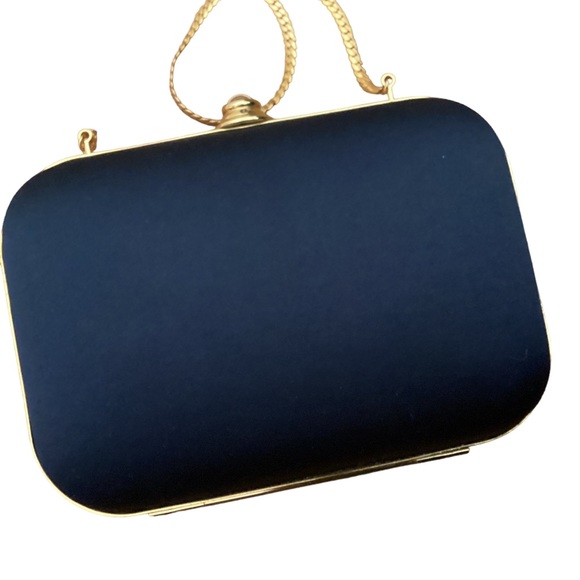 Columbine Handbags - Columbine evening bag in navy EUC